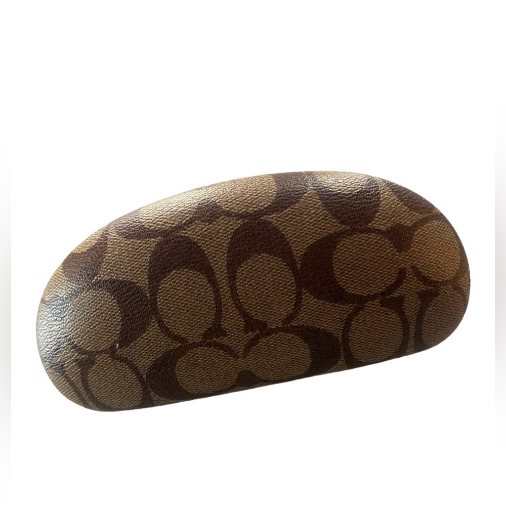Coach Women's Tan case sunglasses. - Picture 5 of 8
